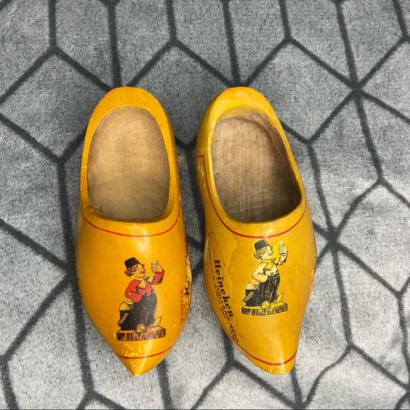 Vintage 1960s Heineken Holland Beer Wooden Clogs Advertisements B1 - Picture 5 of 8